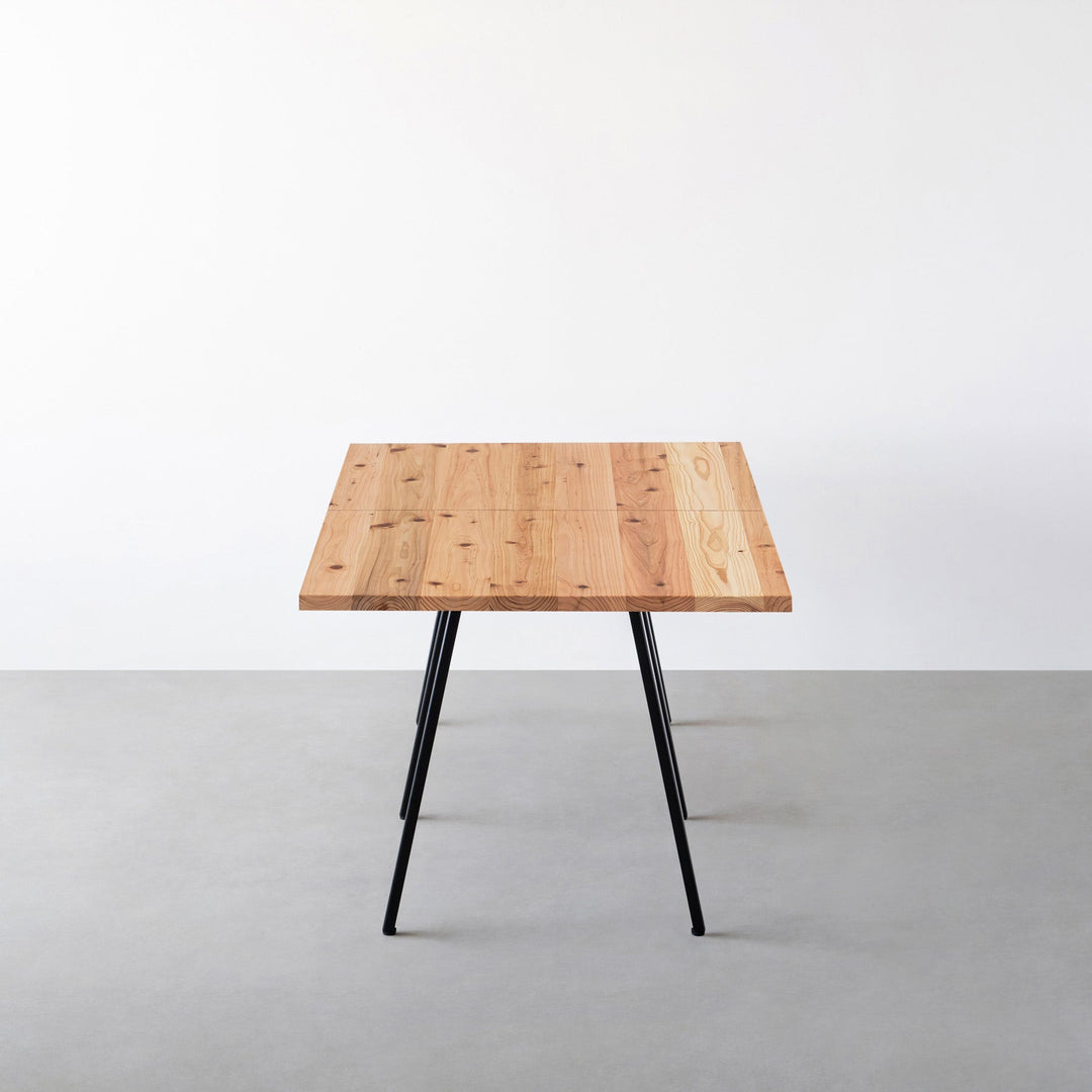 THE TABLE / 無垢 杉 × Black Steel × W181 - 250cm – KANADEMONO