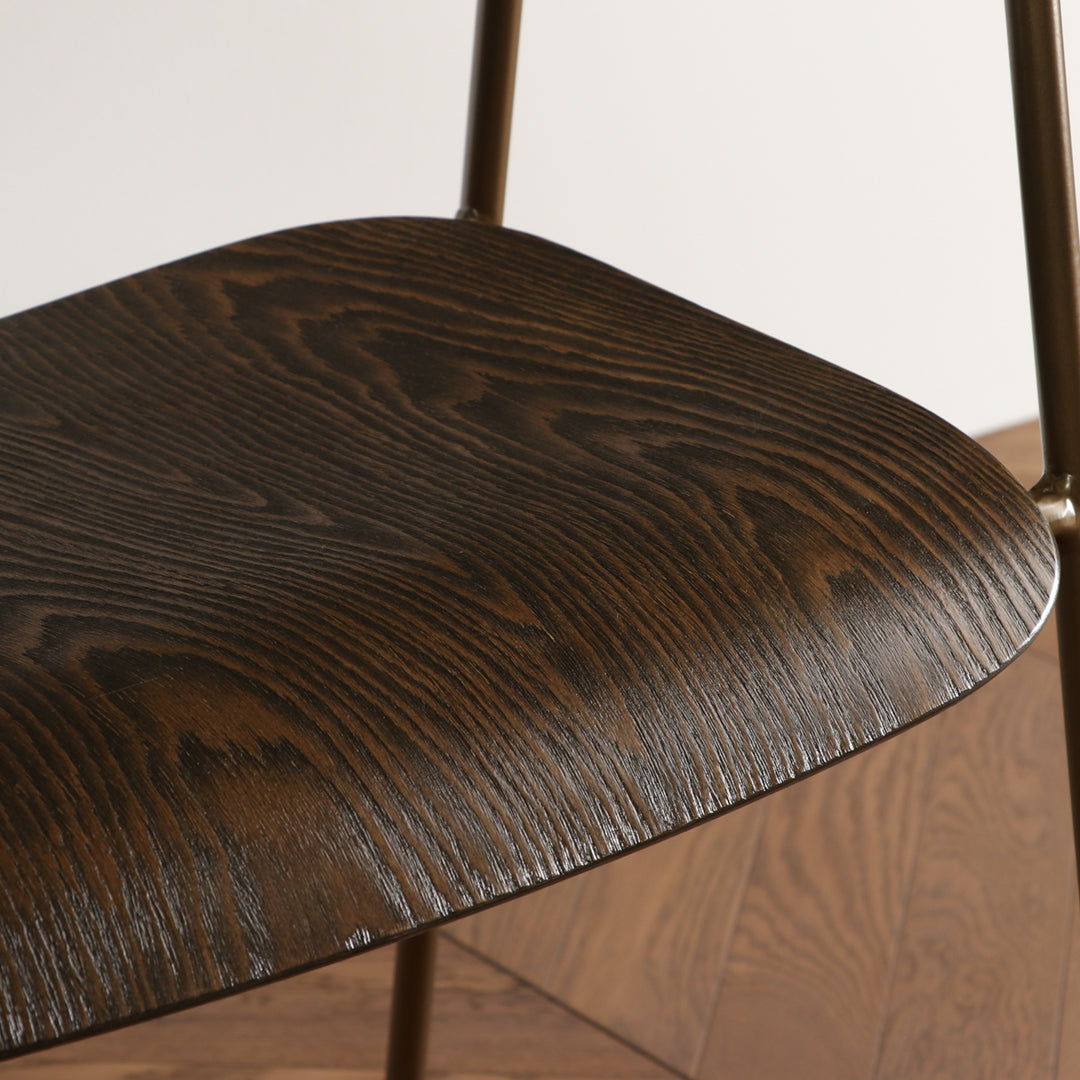 Vintage Style Steel Wooden Chair 2脚セット – KANADEMONO