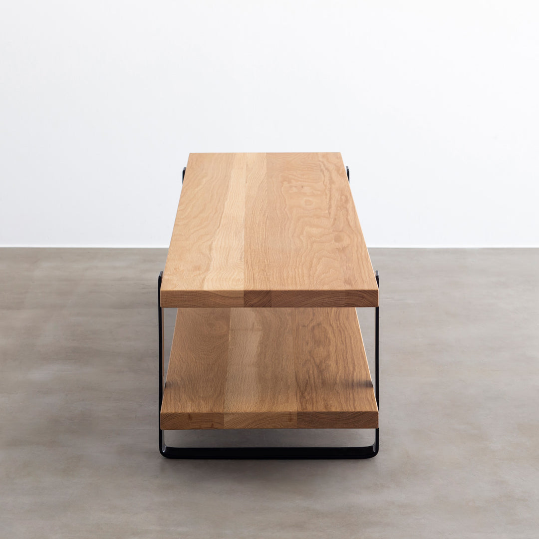 THE TV BOARD / LOW TABLE 無垢 ホワイトオーク × Black Steel