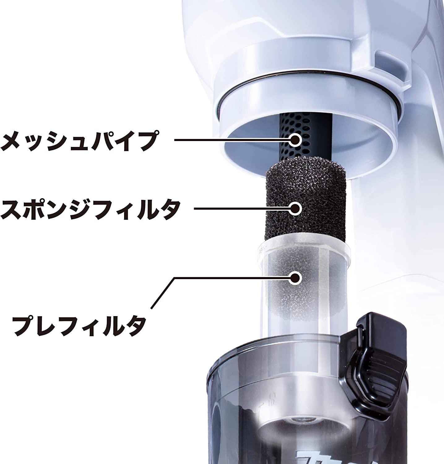 マキタ 18V充電式クリーナー CL286FDZW/O(本体のみ/バッテリー・充電器