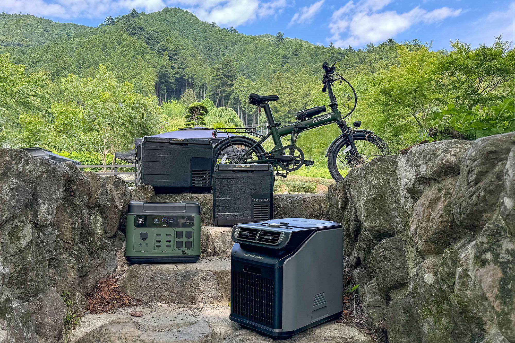 暑い夏に持ち運べる冷蔵庫&エアコンが快適! EENOURの5製品で外遊び