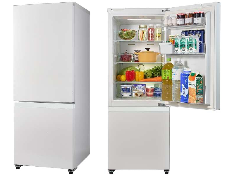 ビックカメラ、amadanaデザインの162L冷蔵庫。スティック掃除機も