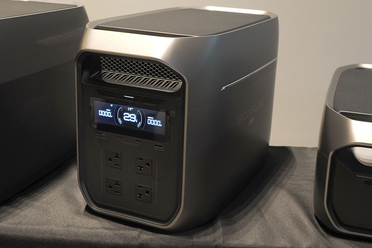 エコフローの高出力ポータブル電源DELTA 3 Max Plus。業界初のAC 2分割