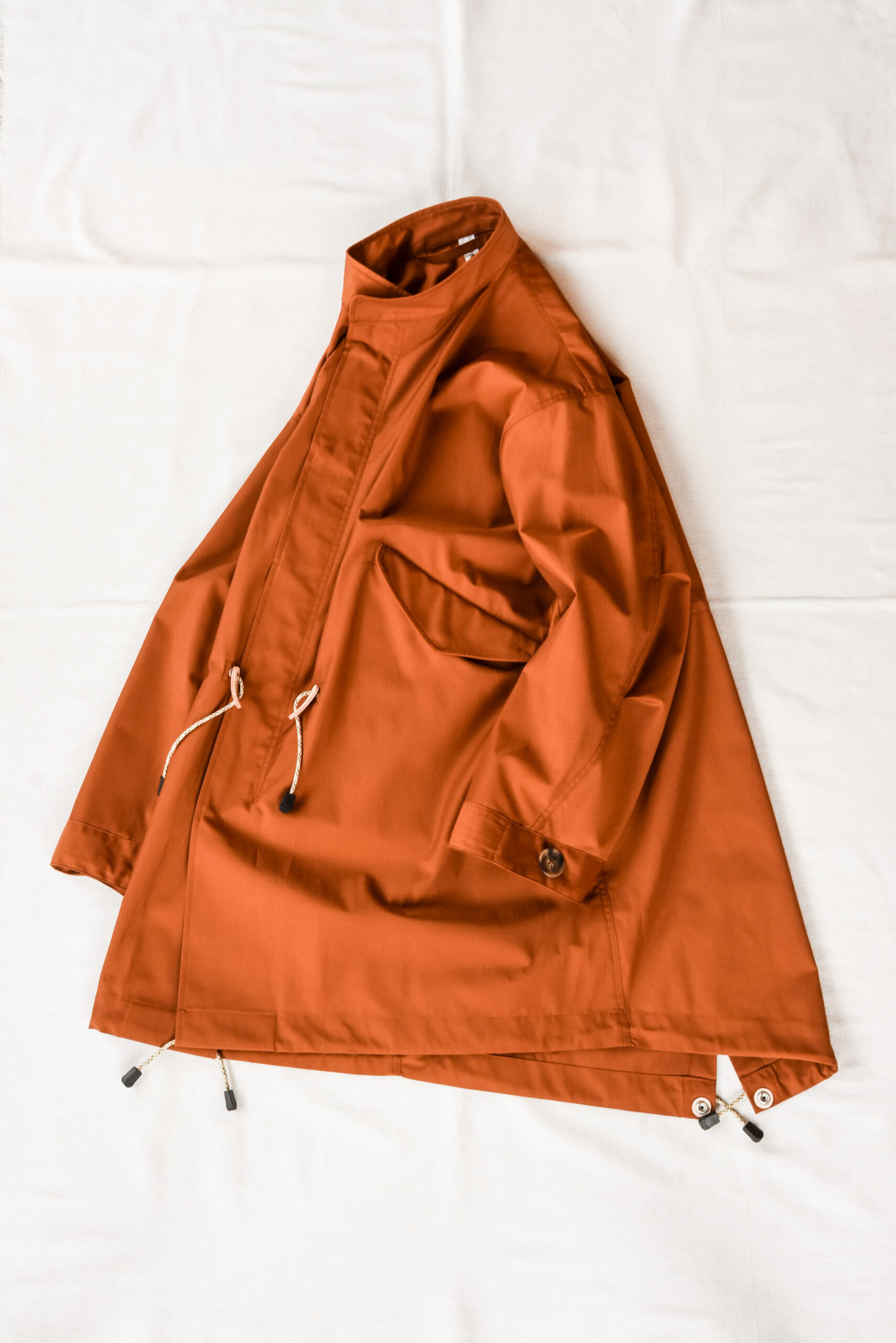 HOPPER'S BRUNCH Fishtail Coat Brick | kado〔カド オノミチ〕