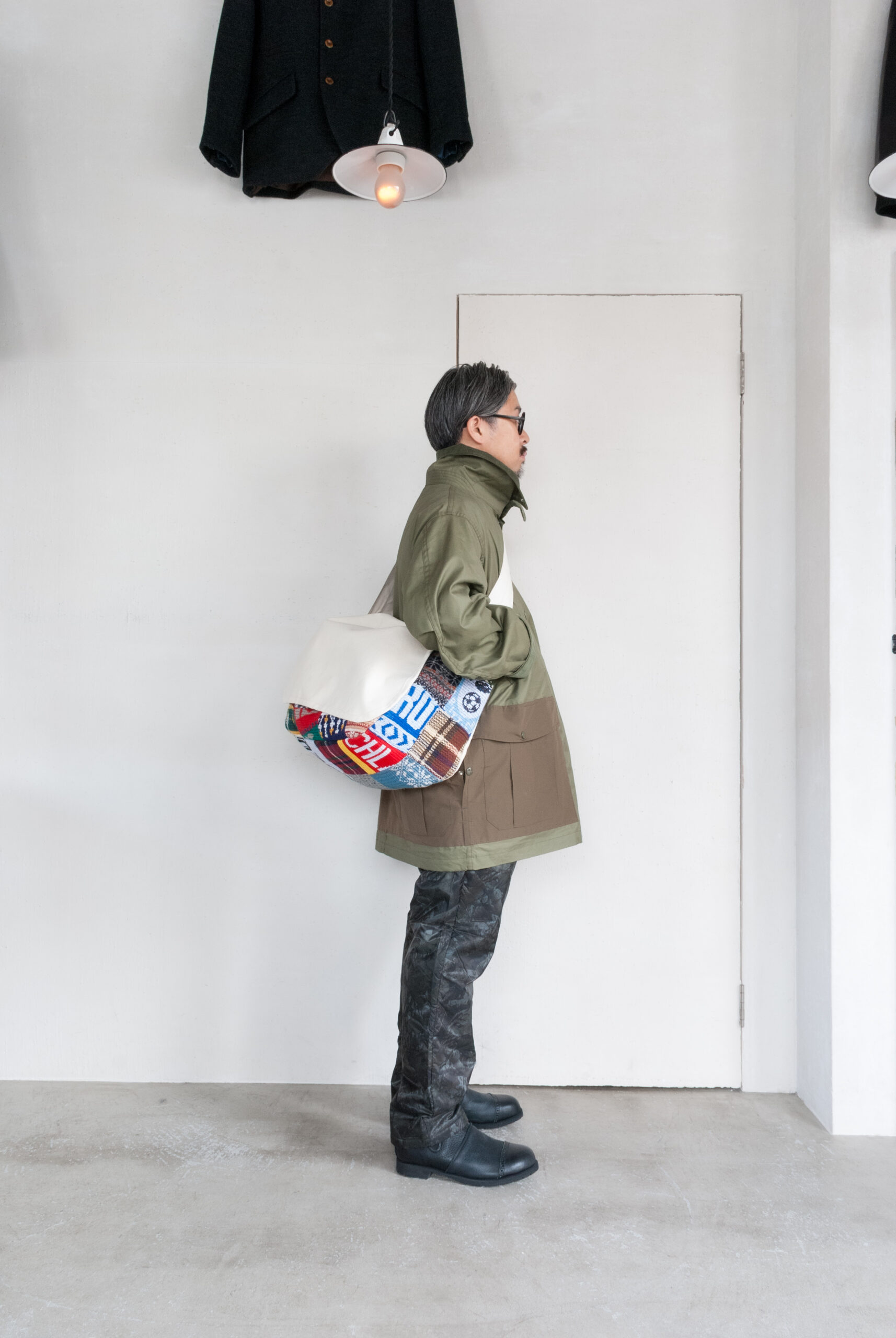 SASSAFRAS Botanical Scout Tube Coat C/N Oxford Olive | kado〔カド