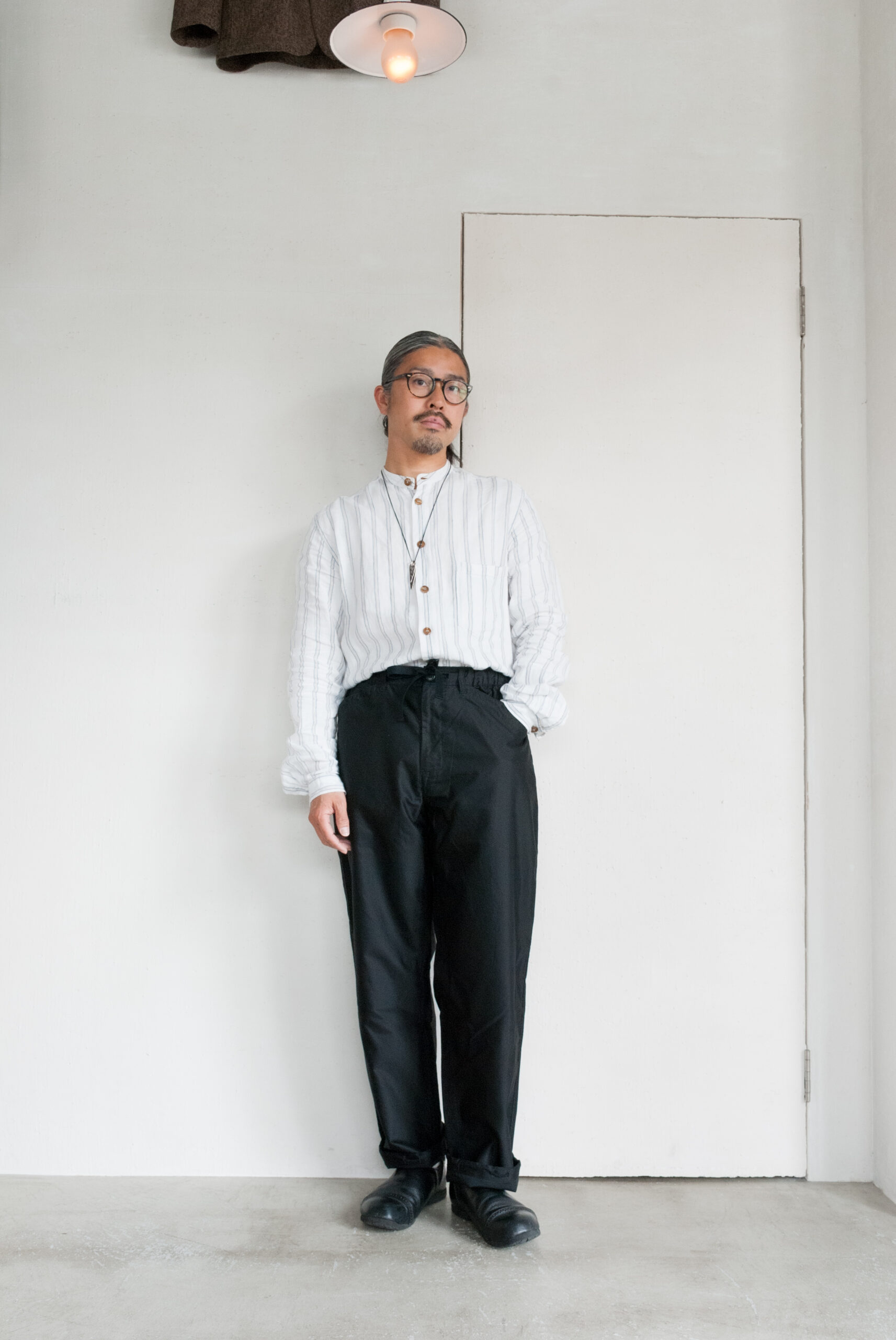 Post O'Alls E-Z Chinois De Luxe summer moleskin black | kado〔カド