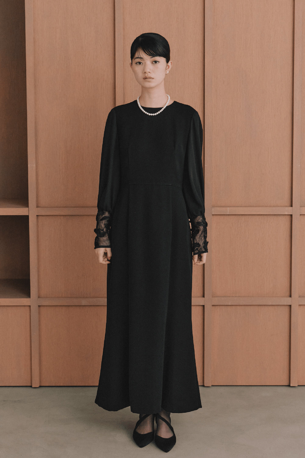 kaene公式オンラインストア エンブロイダリースリーブドレス / 100905