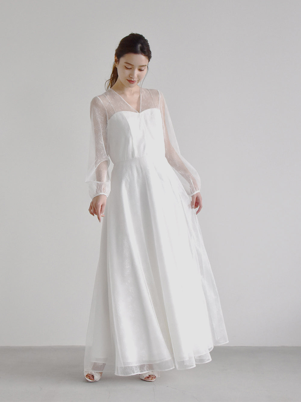 kaene公式オンラインストア レース×シフォンドレス / 100570 結婚式