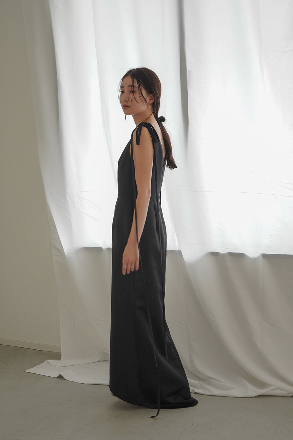 kaene公式オンラインストア サテンリボンドレス / 100855 ホワイト