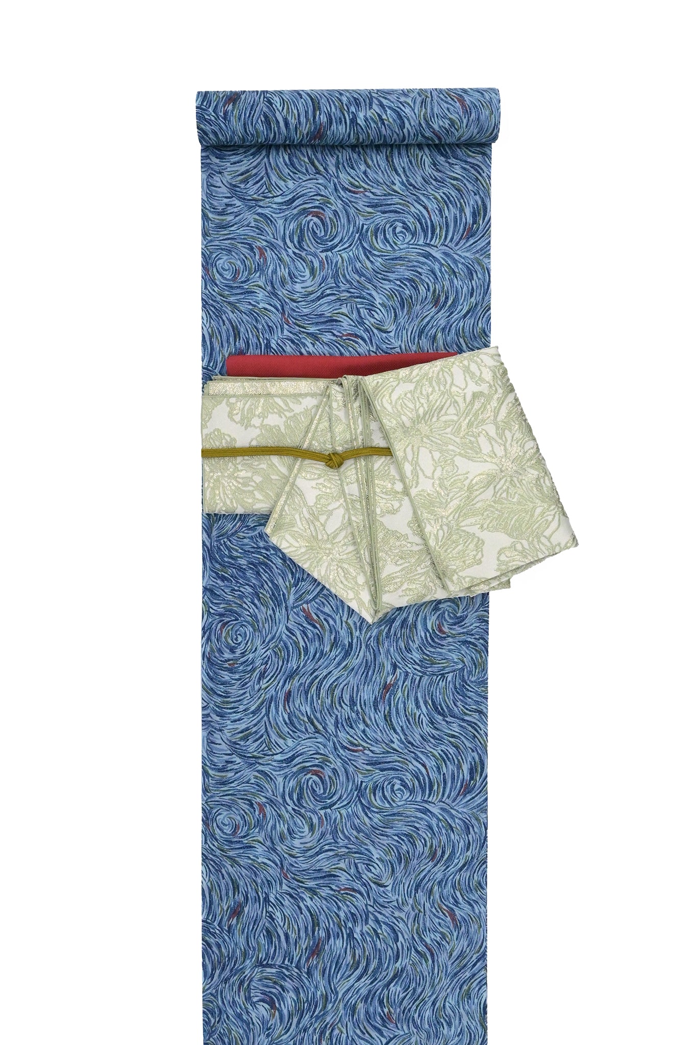 大人兵児帯 ジャガード織 ボタニカル 4カラー 女性用 – KAERUWA