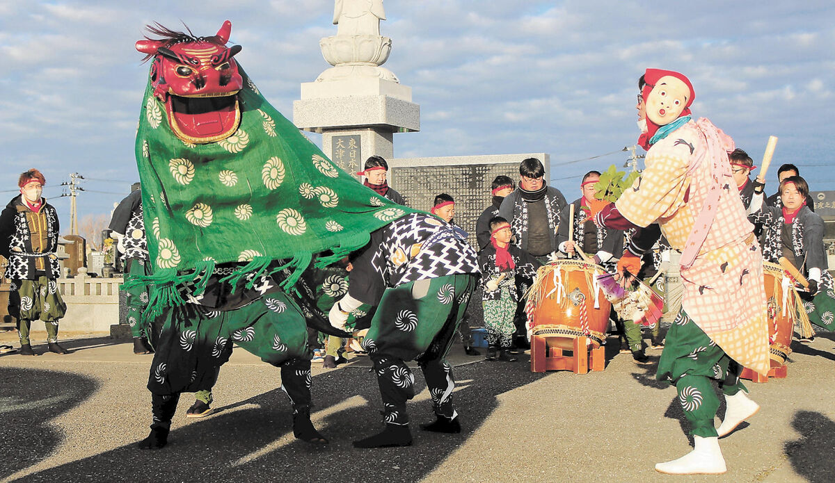 復興と安寧祈る 大曲浜獅子舞、市内巡り躍動 東松島 | 河北新報オンライン