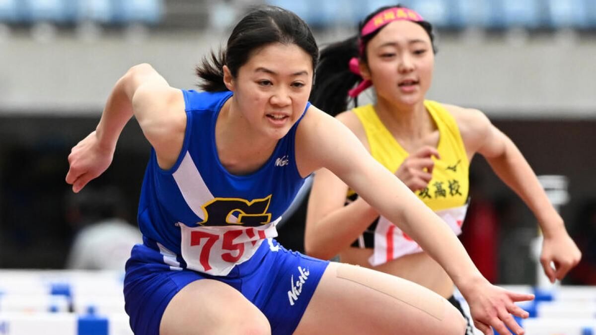 女子100メートル障害 佐藤柚希（東北学院）が大会新記録で2連覇＜宮城