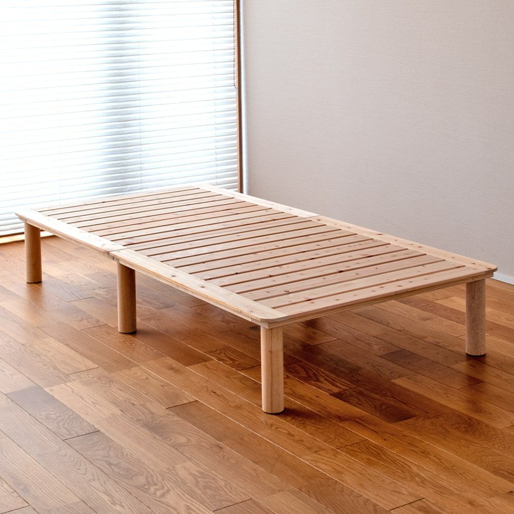 檜すのこベッド 「マレ ロング」 シングルサイズ｜たたみのこうひん