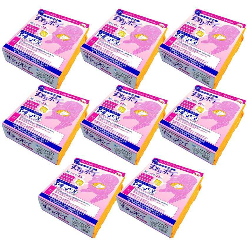 安寿 ポータブルトイレ用処理袋 すっきりポイ 1ケース（30枚入り×8