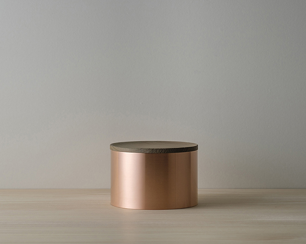 茶筒の開化堂 | Copper precious box , small w/wooden lid（cedar）