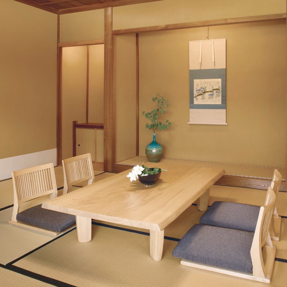 2) 飛騨家具 柏木工 座椅子 THE ZEN オークウッド 1脚 座椅子 (脚板付