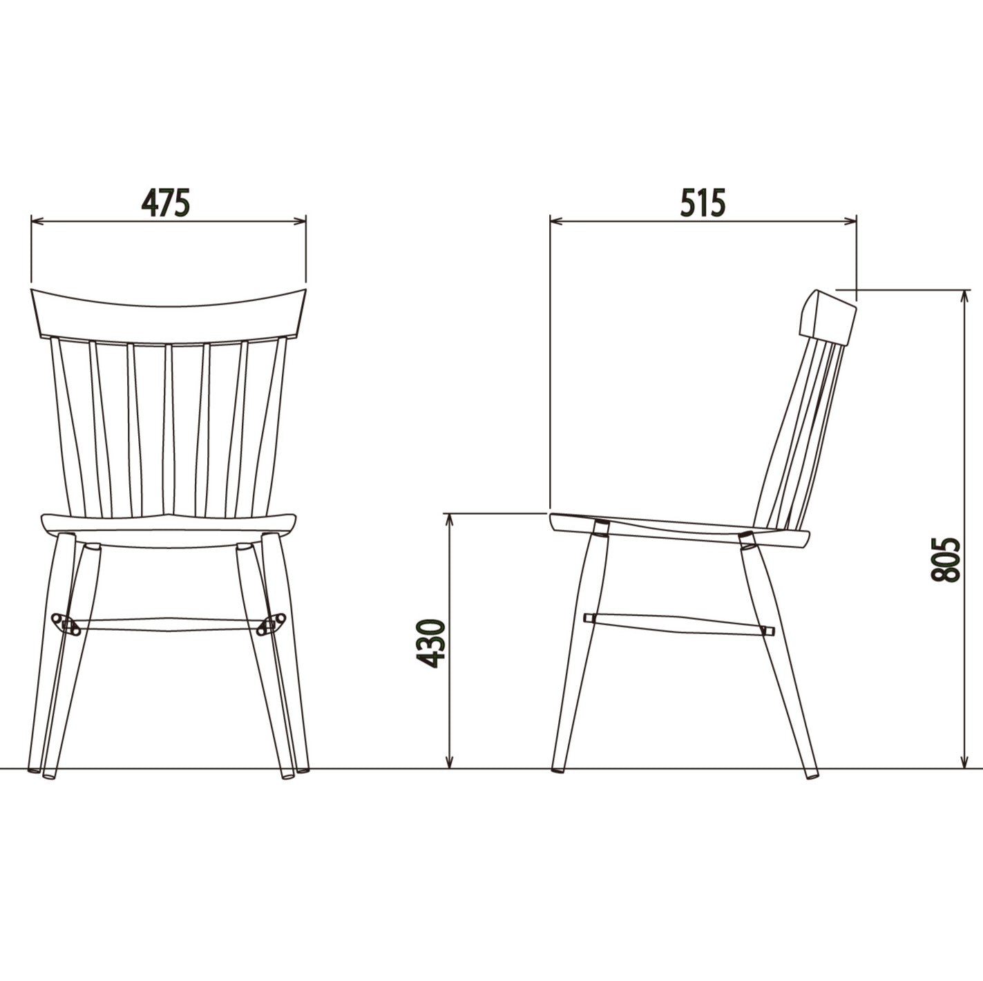 Takayama Wood Works FAN BACKチェア SC4A/K – 柏木工株式会社