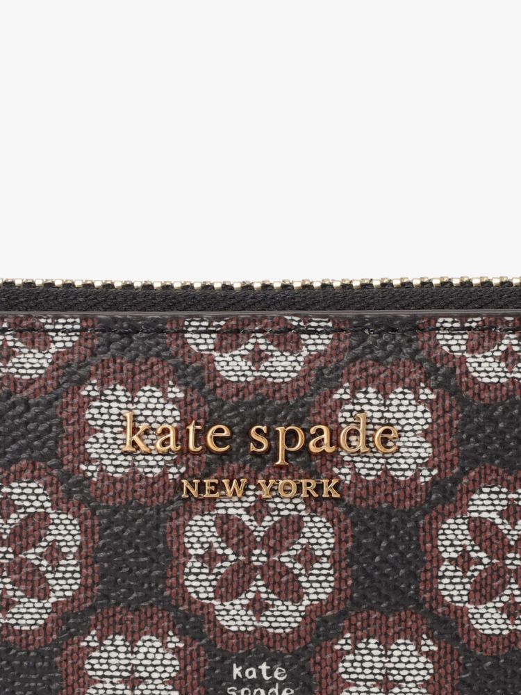 スペードフラワー モノグラム コーテッド キャンバス ジップ