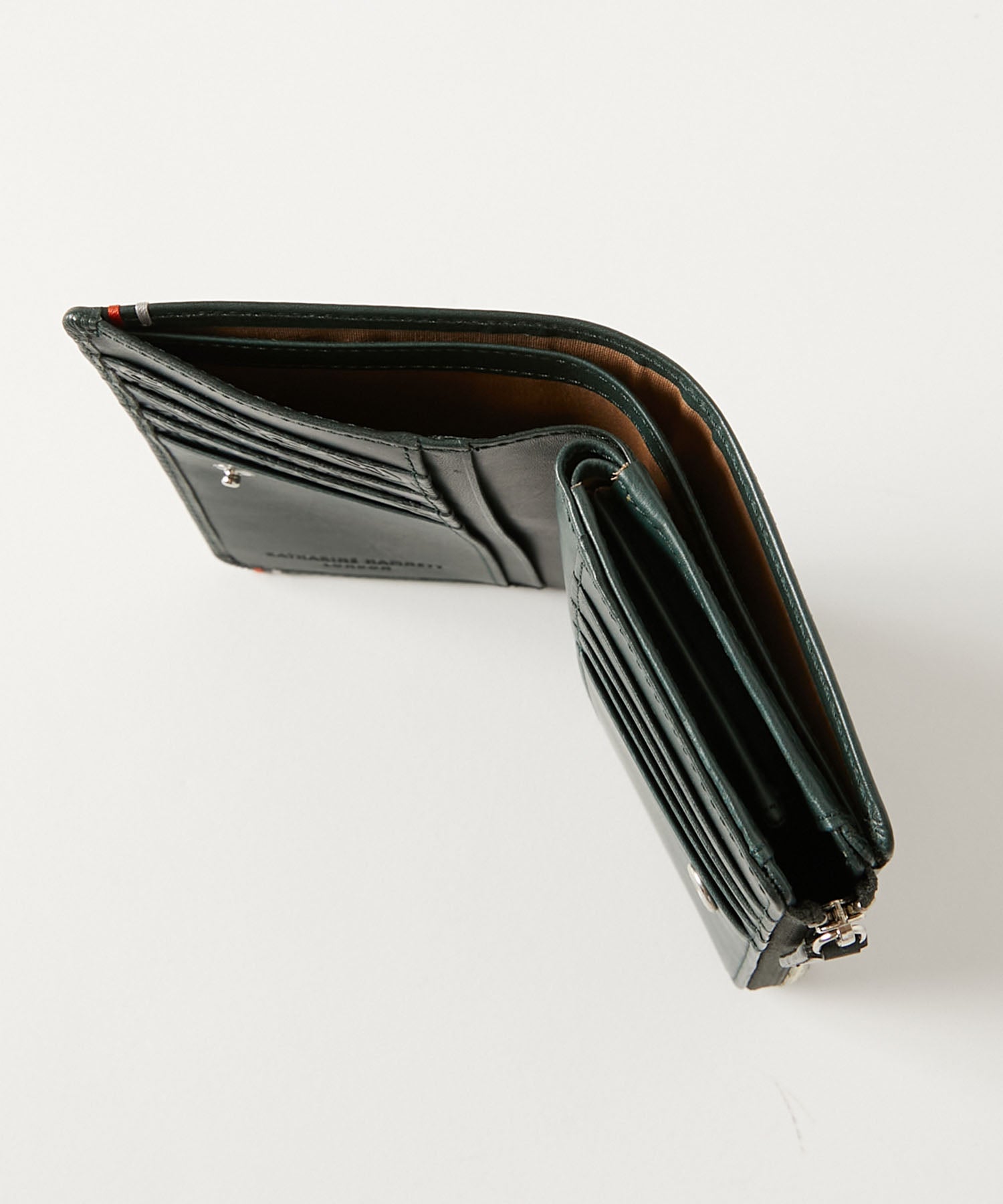 KATHARINE HAMNETT LONDON】VEGA L字ファスナー ミドルウォレット (490