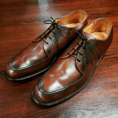 ALDEN961】Norwegian SplitToe Blucher Black Calfskin