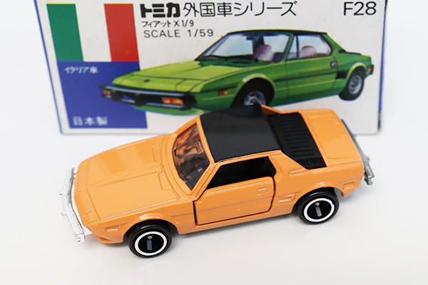 3870)トミカ 青箱 日本製 フィアット X1/9 一般輸出用 3870)トミカ 青箱