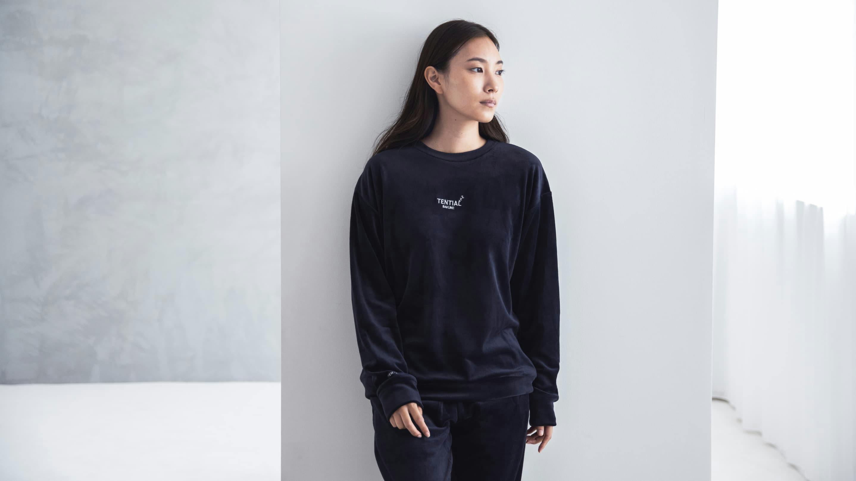 テンシャル バクネ スウェット下 ネイビーL TENTIAL BAKUNE スウェット