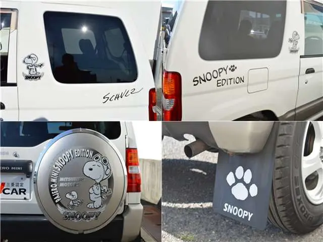 ︎パジェロミニ︎スヌーピーエディションIIタイヤカバー希少品