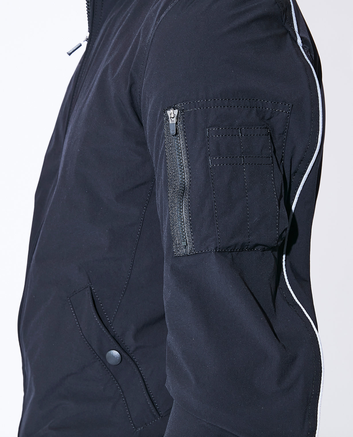 061_A 4WAYストレッチ MA-1 フライトジャケット (ブラック) – K-3B