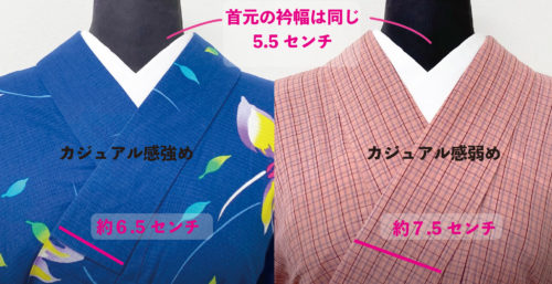 楽ちんできちんと感あり！ちょい広幅バチ衿のススメ - たかはしきもの