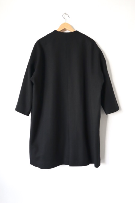 atelier naruse アトリエナルセ / メルトンウールコクーンコート ブラック