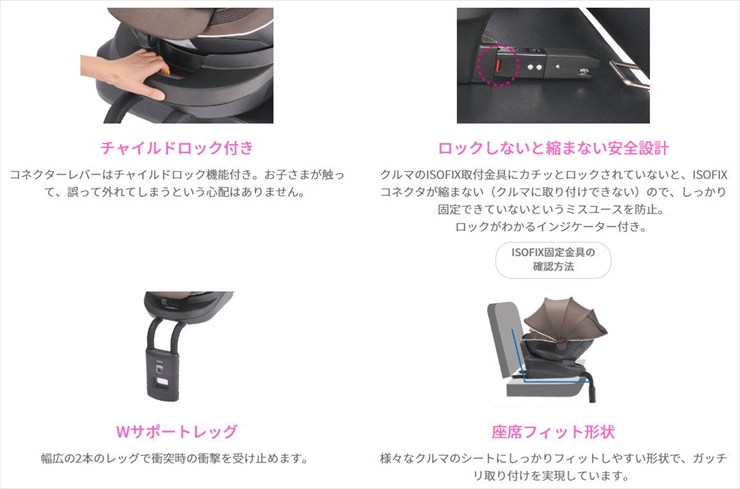 送料無料 エールベベ クルット5i グランス BF920 グランネイビー 日本