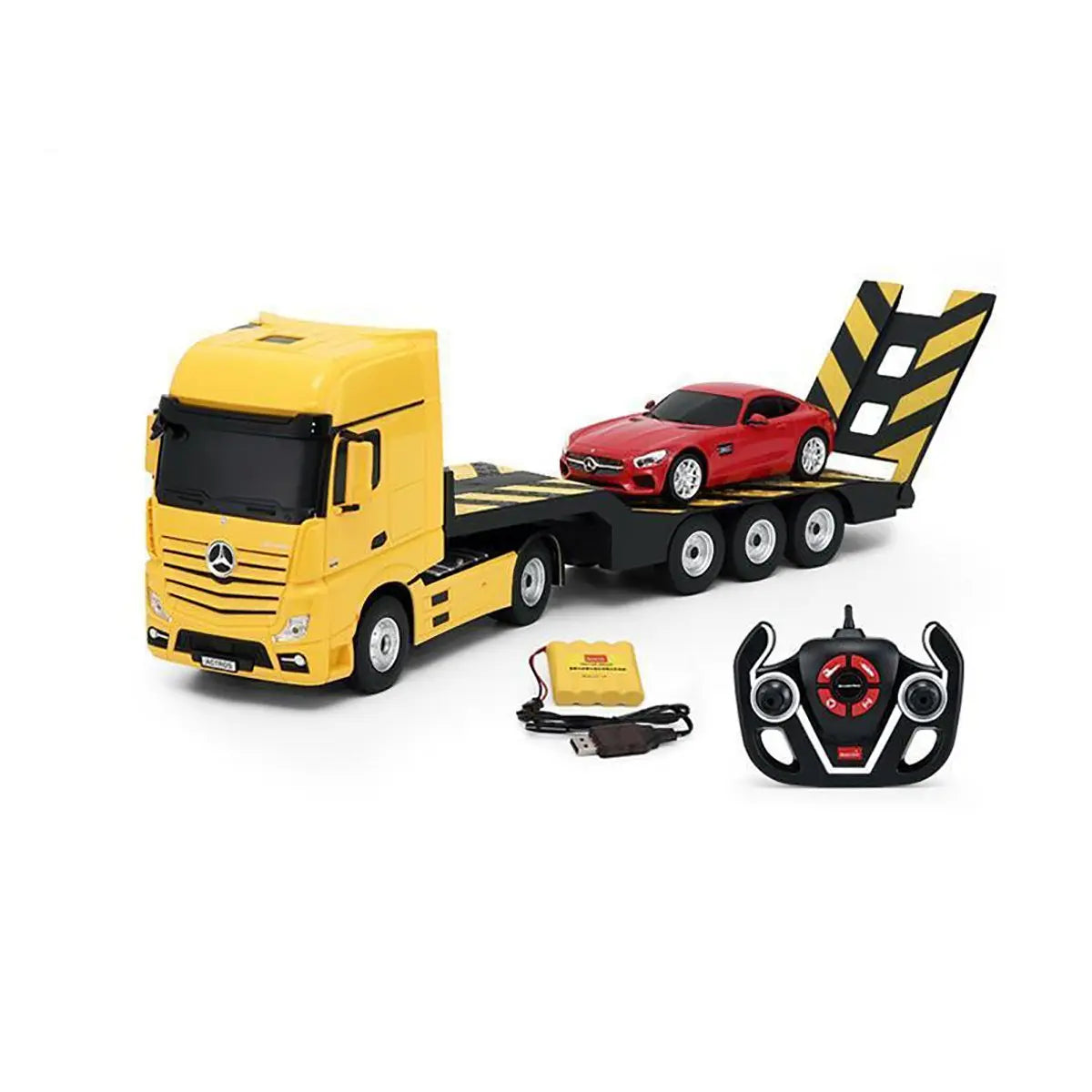 Rastar Mercedes-Benz Actros with 1:24 Car RC Set | Licensed Model