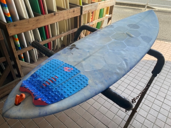 中古】JUSTICE surfboard GREEN IGUANA model(6'3