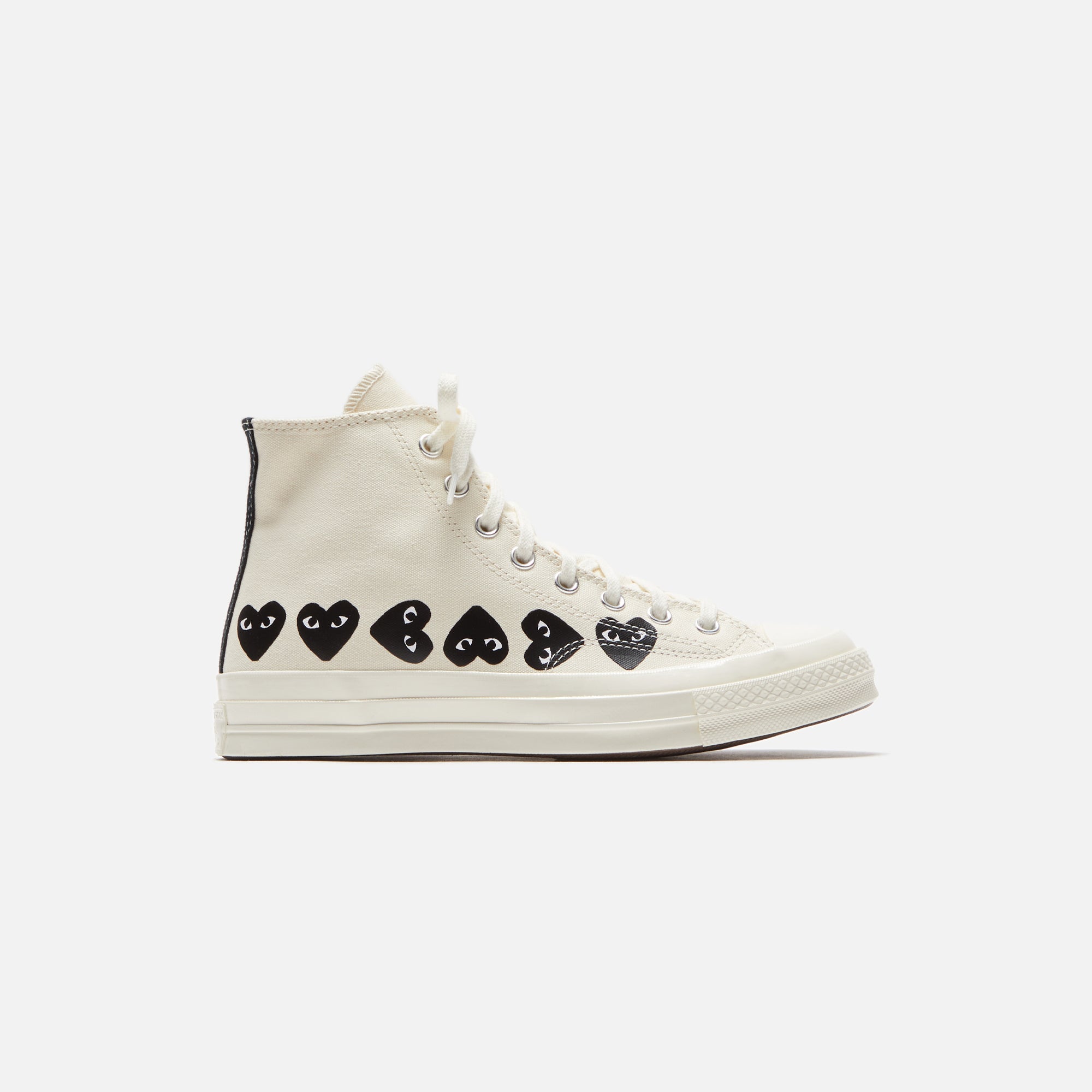 Comme Des Garçons Play x Converse Multi Heart High Top - Beige