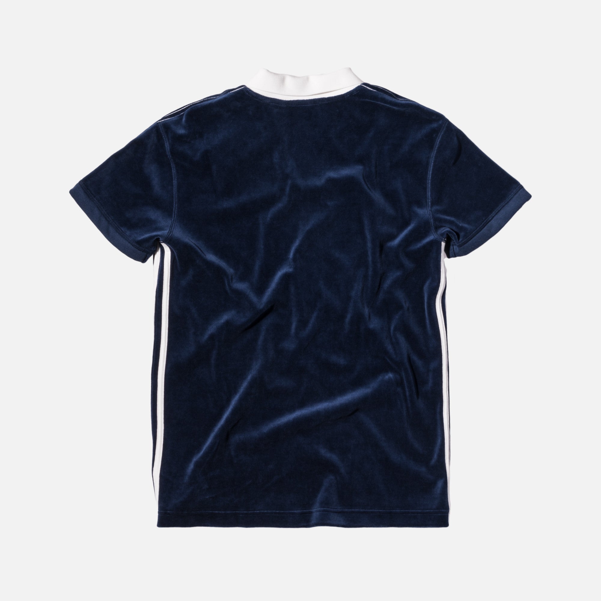 adidas Originals x Alexander Wang Velour Polo - Night Indigo – Kith