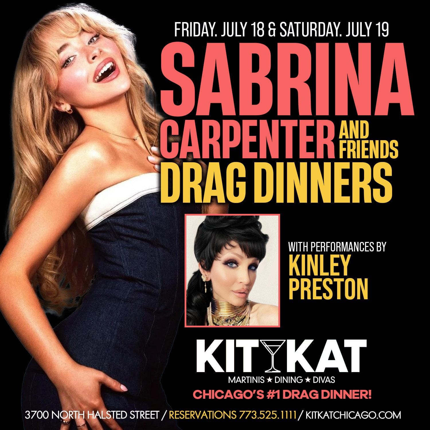 The Sabrina Carpenter Drag Dinner • Kit Kat | Drag Show Chicago