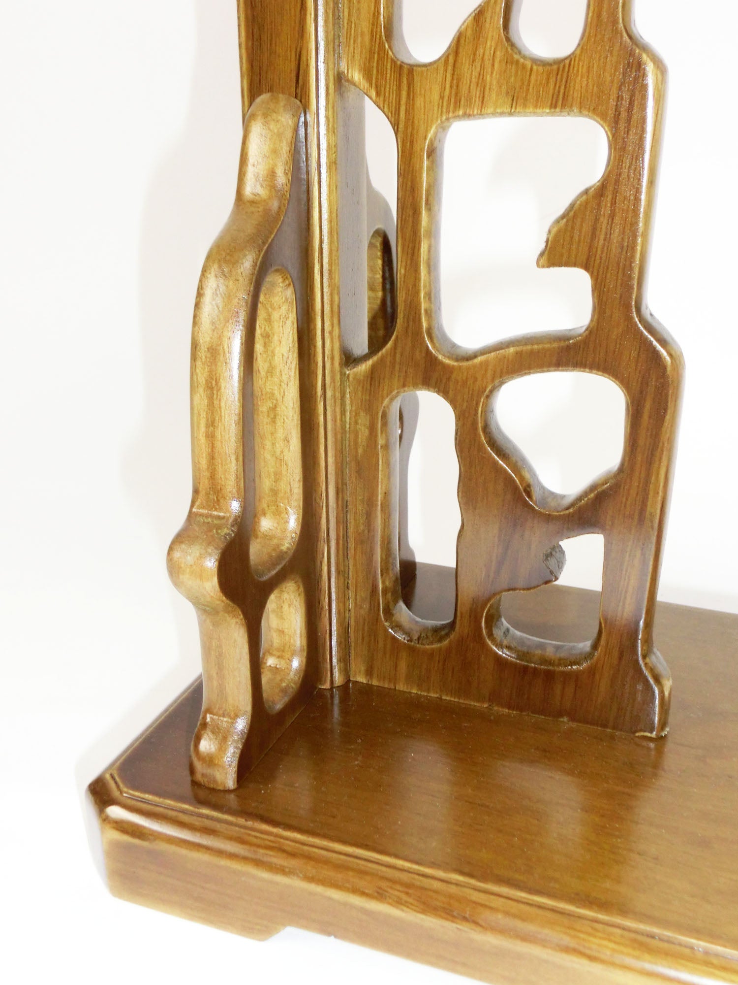 刀掛け 1本縦掛け 1段 刀スタンド 縦掛 無垢材 刀掛台 原木 刀置き 剣