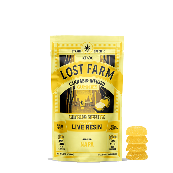 10mg Citrus Spritz x Napa Lost Farm Cannabis Gummy Edibles | Kiva