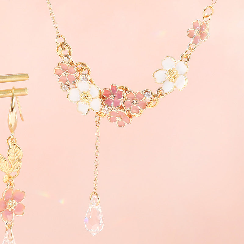 レシピNo.KR1129 さくらチャームのネック＆ピアス – 貴和製作所