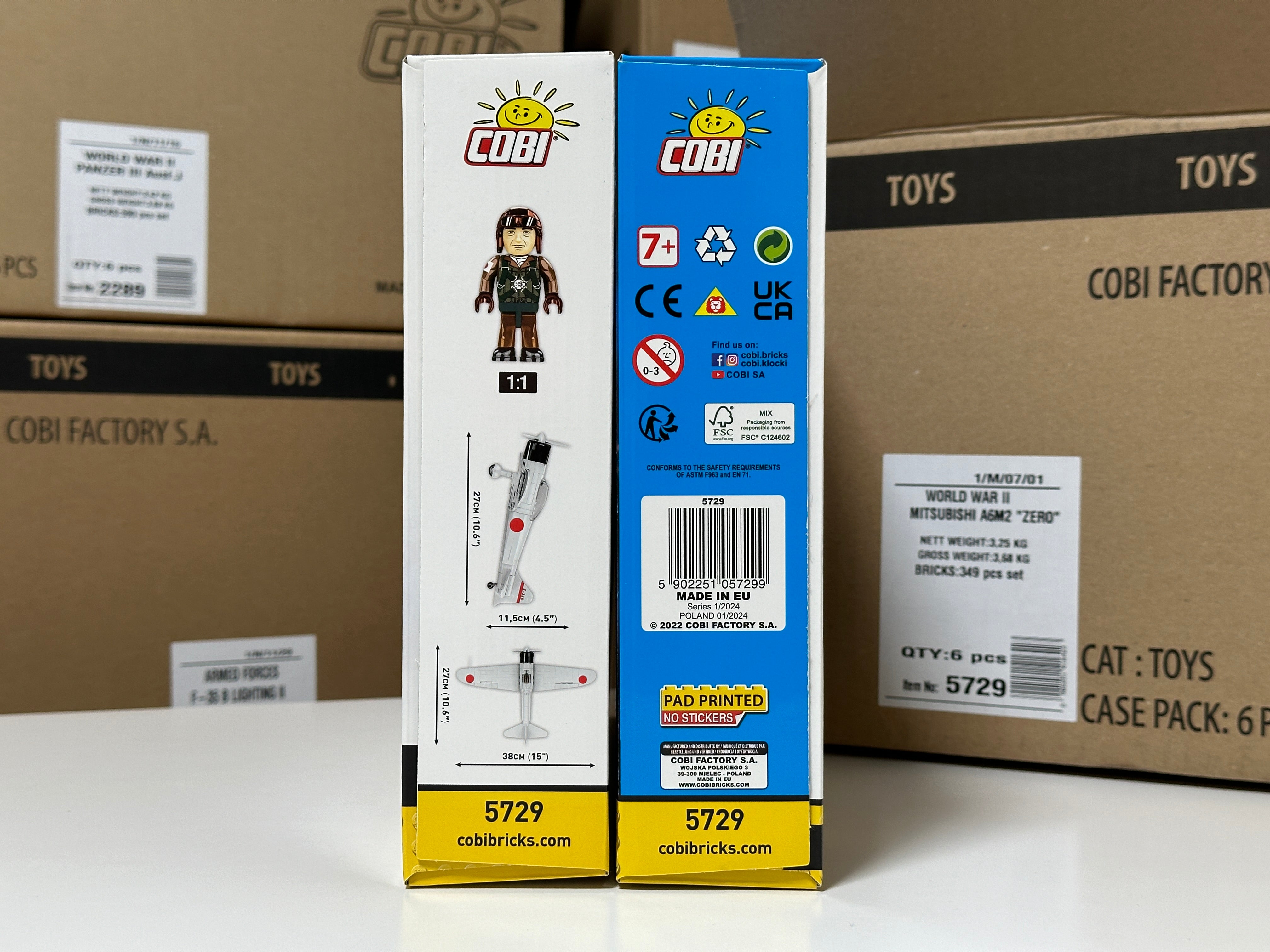 コビー COBI 5729 三菱 零式 零戦 戦闘機 Mitsubishi A6M2 Zero 1/32