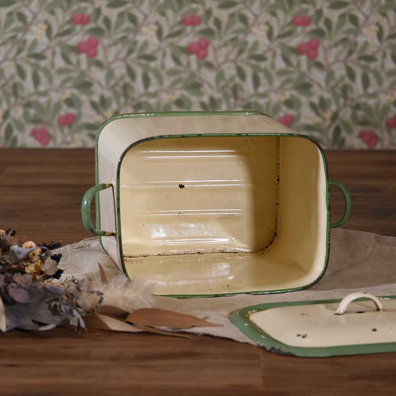 協和工業 ブレッド缶 ホーロー グリーン 新品未使用 協和工業 ブレッド