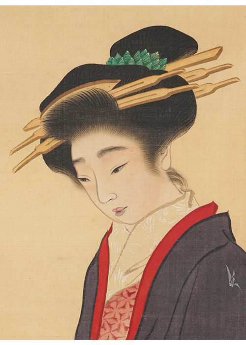 山口素絢 美人図 | 古美術瀬戸