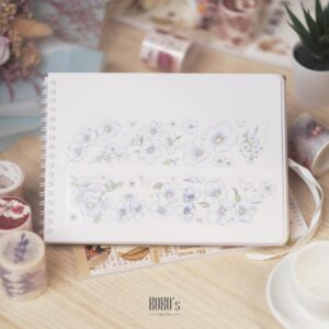 台湾マステ】筆下生花1 | PET マスキングテープ 1 ループ