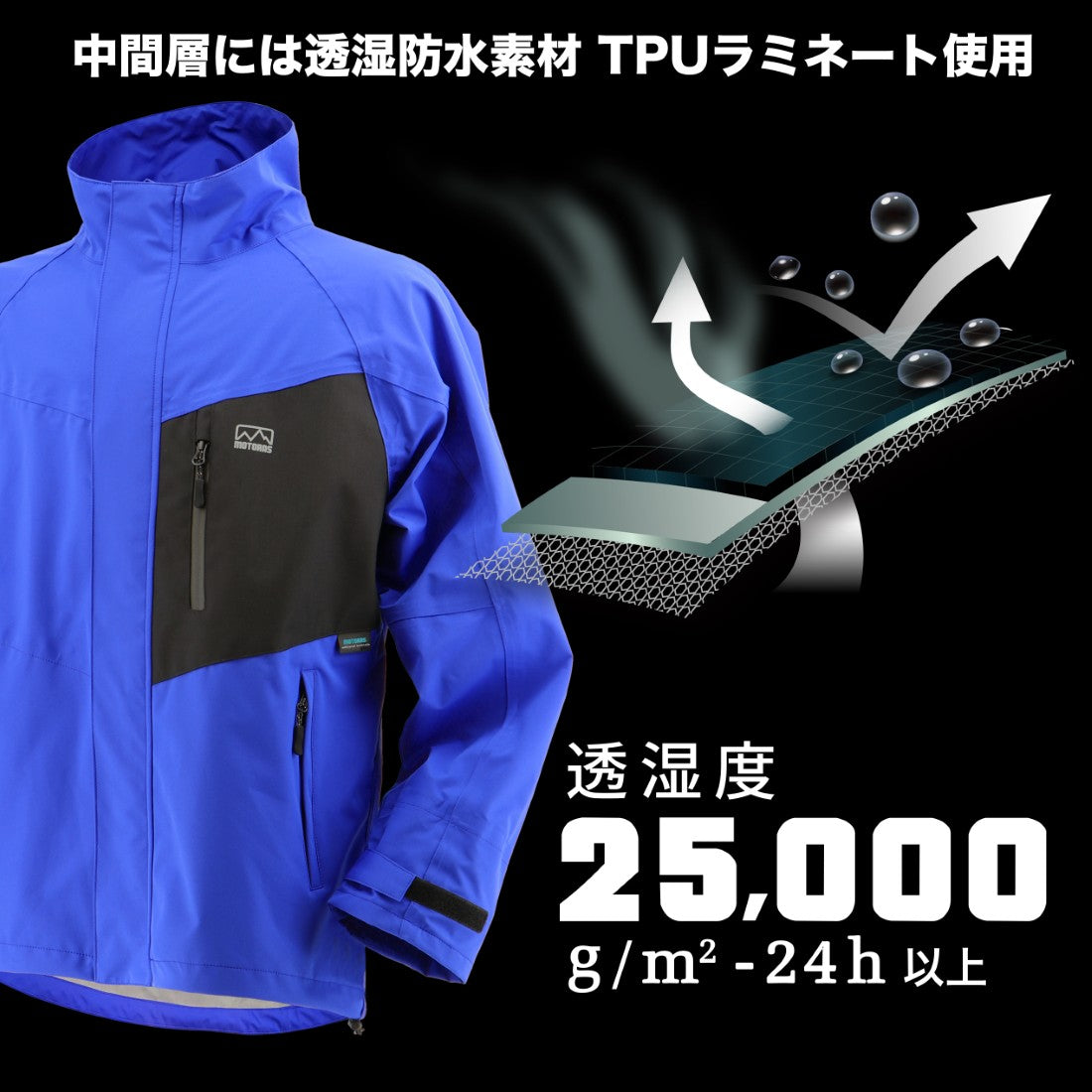 モトラスプロ M770M | 機能充実のプロ仕様レインウェア – 弘進ゴム