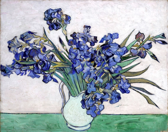 静物：アイリスのある花瓶 フィンセント·ファン·ゴッホ | 油絵複製画
