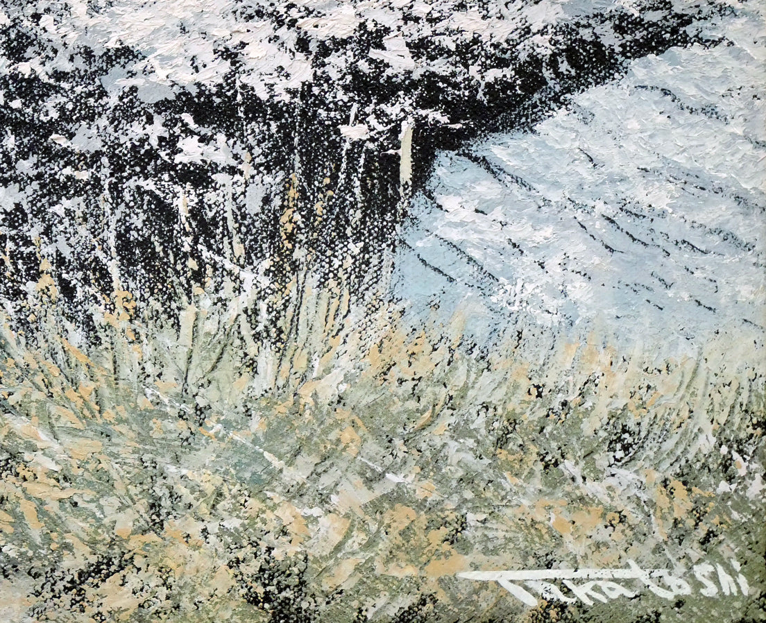 小阪正次「備前とサクランボ」油彩 F4 1979年 額装 油絵 油画 絵画 K