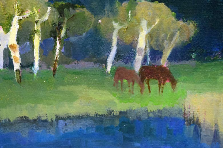 絵画 真作 中本昭平 「札幌時計台」色紙に水彩 絵画 真作 中本昭平