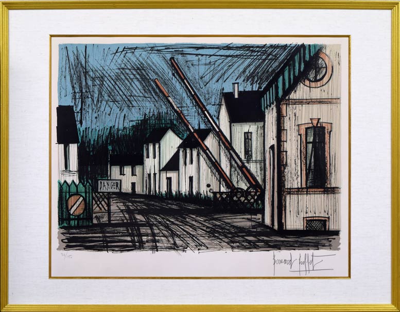 ベルナール・ビュッフェ（Bernard BUFFET）「オレンジ色のユリ