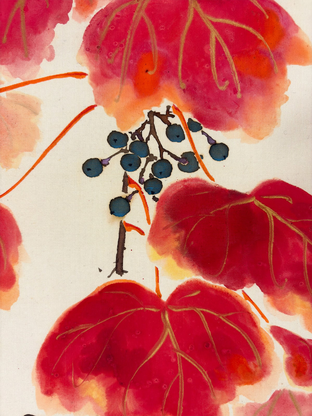 紅蔦小禽｜新・古美術 高美堂（こうびどう）｜掛軸販売・通販・買取