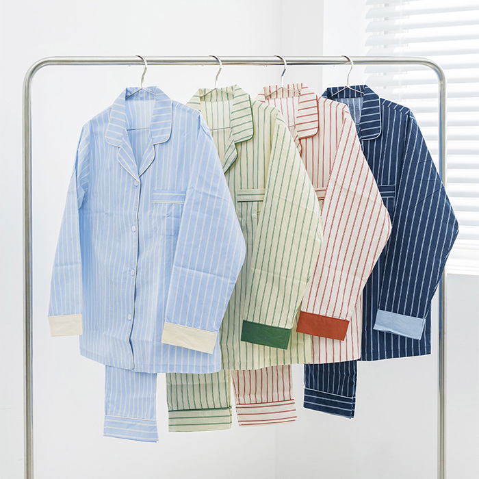 Wacoal カルエアーラ® ストライプパジャマセット Wacoal カルエアーラ